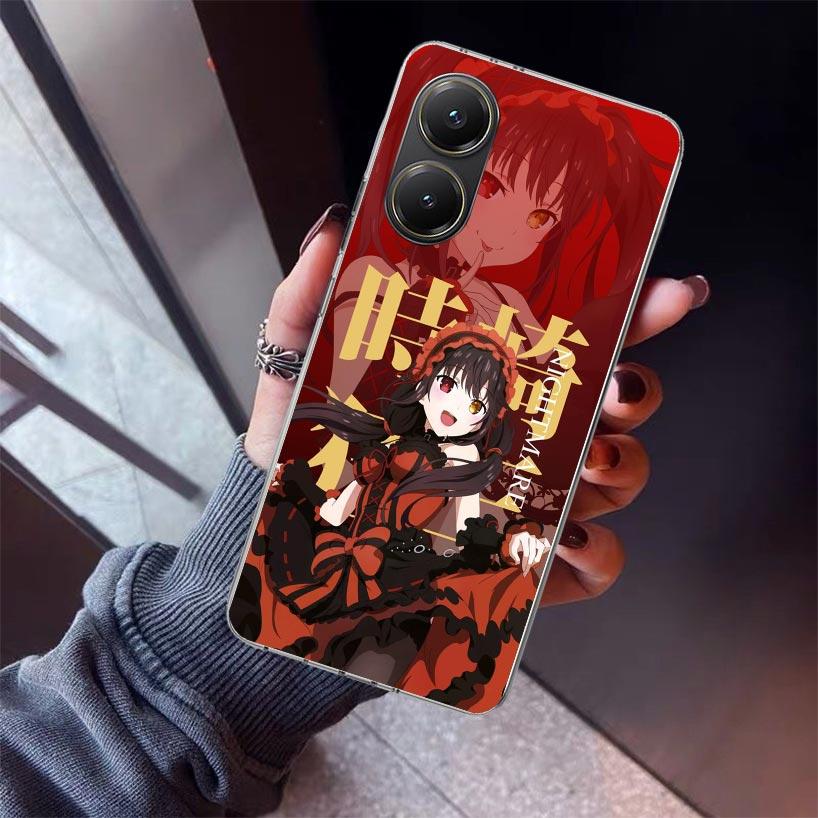 Date A Live Tokisaki Kurumi Phone Case For Xiaomi Poco X5 X6 X7 Pro F7 Ultra M7 Redmi 15C 15 13C 13 12C 12 10 10C 10A 9 9C 9T 9A
