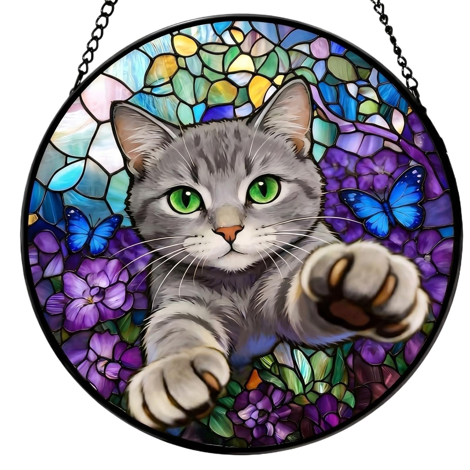 

Acrylic Puzzle Window Decoration, Creative Stained Glass Hanging Ornament, Assembleable Window Decoration, Fun DIY Puzzle Ornament, One Size