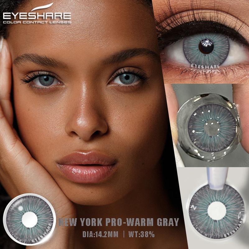 Eyeshare Colored Contact Lenses Eyes New York Pro Series 1 Pair Decoration Comestics Makeup