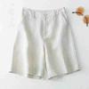 Women's Summer High-Waisted Casual Wide-Leg Pants Solid Color Straight-Leg Cropped Pants