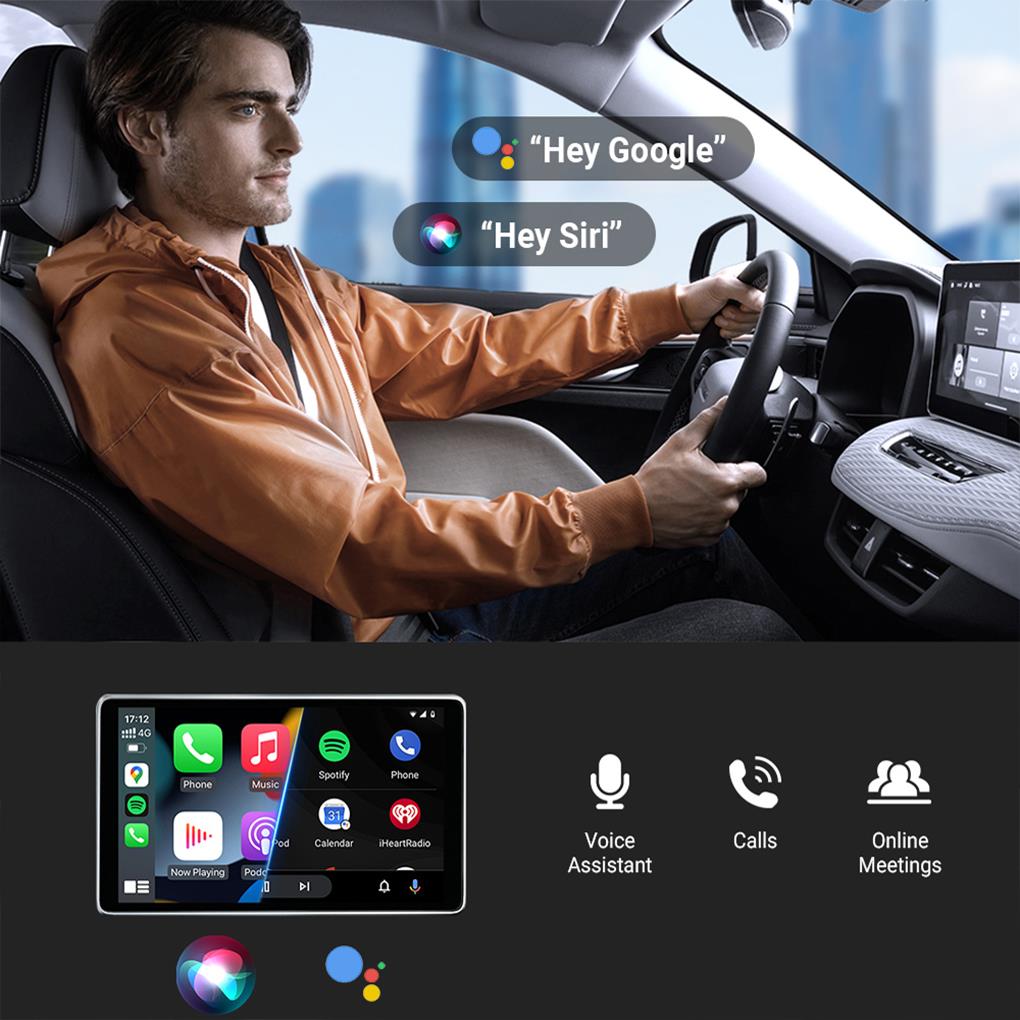 2024 Mini Wireless CarPlay Adapter Car Play Dongle Transparent Shell Fast Connect Plug and Play for OEM Wired CarPlay Car
