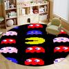 Tappeto Rotondo con Motivo Arcade Pac-Man Tappeto Morbido Tappetino Antiscivolo per Decorazione Stanza dei Giochi