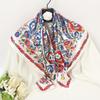 90*90cm Paisley Silk Square Scarf Luxury Women Satin Shawl Wrap Hijab Female Neck Hair Neckerchief Echarpe Bandana Bag Warp