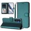 For Samsung Galaxy A16 5G/Galaxy A16 4G Leather Case Wallet Stand Phone Cover with Wrist Strap