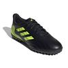 Adidas Copa Sense.4 Turf Round Toe Comfortable Trendy TF (Rubber Studs) Durable Soccer Shoes Men Soccer Shoes Black Yellow FW6547