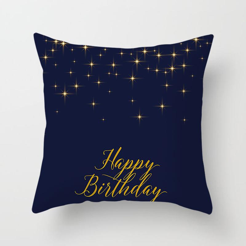 Creative Black and White Christmas Theme Pillowcase Holiday Gift Sofa Decoration Cushion Cover