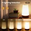 Dotykové nočné svetlo, Nočné svetlo do spálne/Stolná lampa s diaľkovým ovládaním, Stmievateľné, Malé nočné svetlo so 13 meniacimi sa farbami