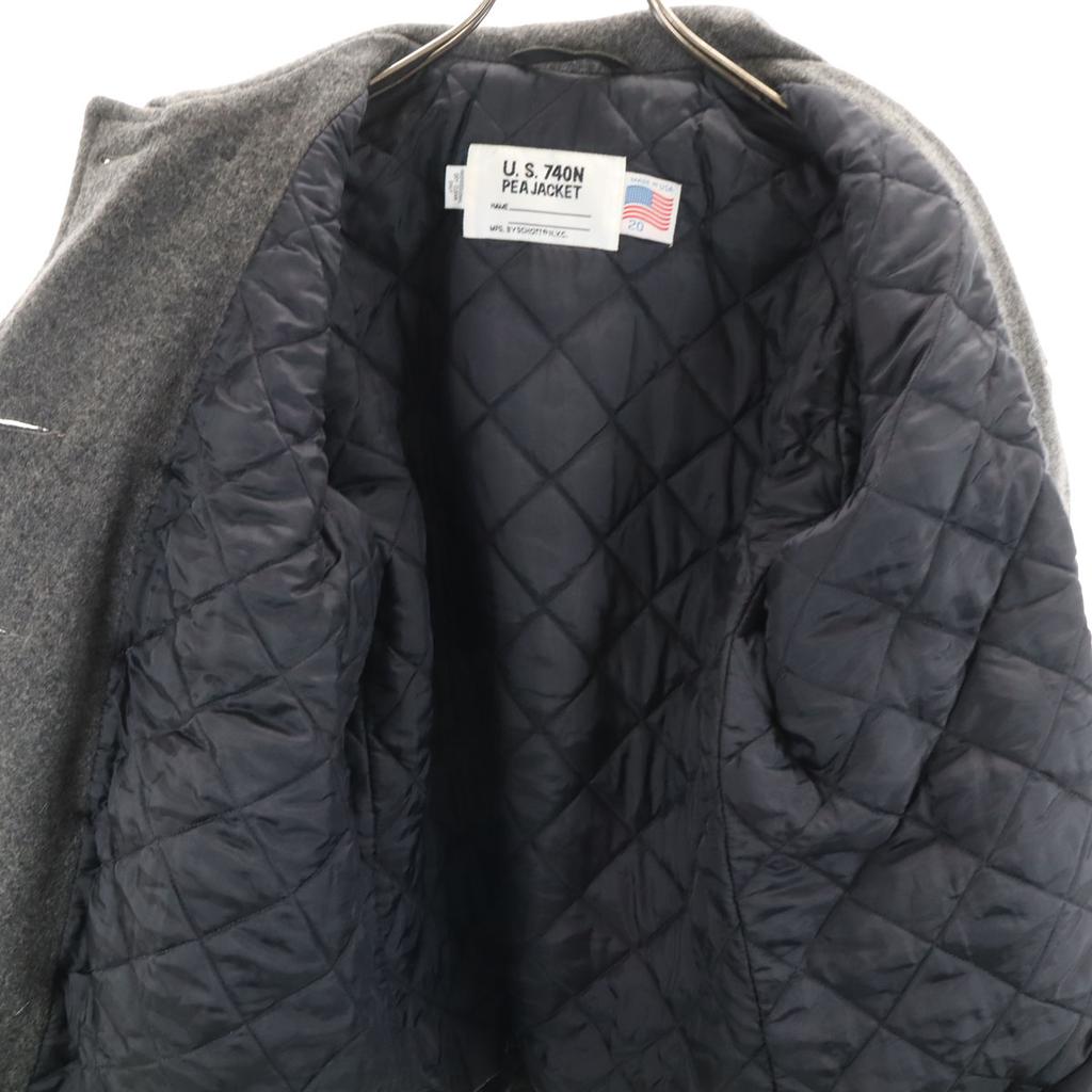 schott Made in USA short pea coat 20 gray U.S.740N Men's Used