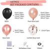 Black Rose Gold Balloon Arch Party Balloon Wreath Kit Birthday Wedding Scene Decoration
