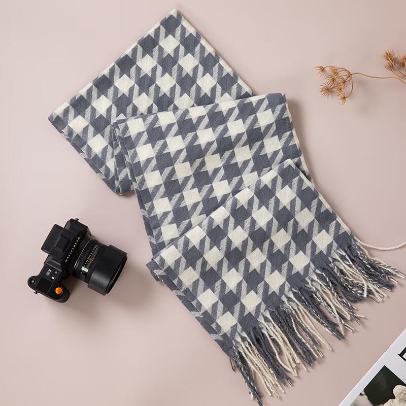 

Aisyalan Skin-friendly Plaid Large Scarf
