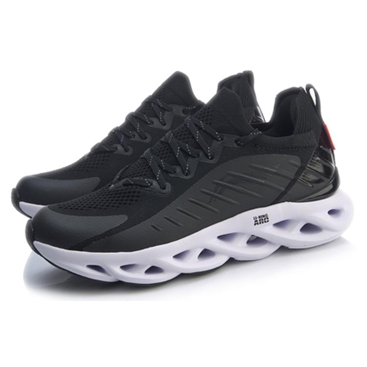 Li Ning Li Ning Arc Amorti Confortable Respirant Basse Tige Chaussures de Course Femme Noir ARHP108-1