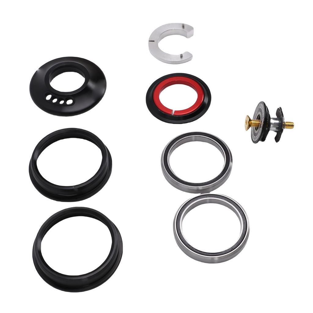 Fahrrad Integrated Steuersatz für ZS56 Rahmen Oberteil Aluminium 28,6 mm Unterteil 40 mm Interne Kabelführung Fahrrad Steuersatz mit gedichteten Lagern für Tapered Gabel