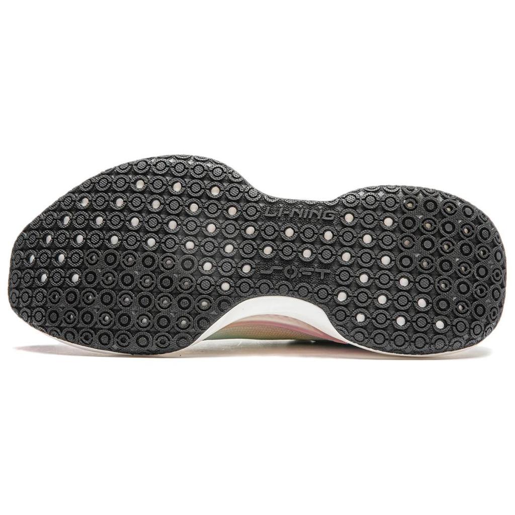 Li Ning Soft Cool Lightweight Comfortable Casual Shoes Women Sneakers Blue Pink AGLU022-5