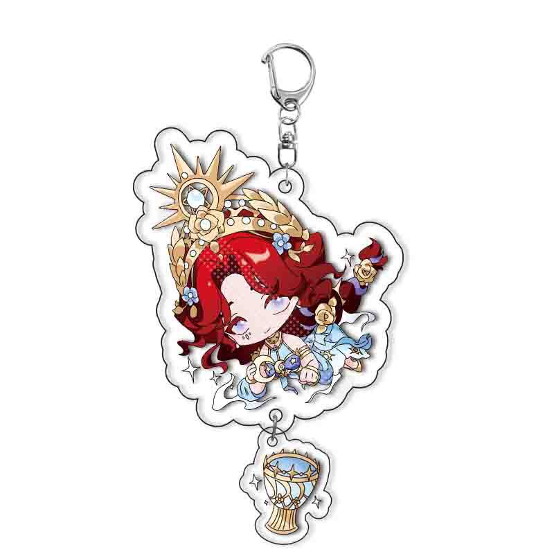 Anime Identity V Acrylic Keychain Couple Cartoon Key Ring Bag Pendant Accessories Birthday Gifts
