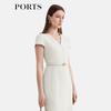 PORTS Women's Belted Midi Dress