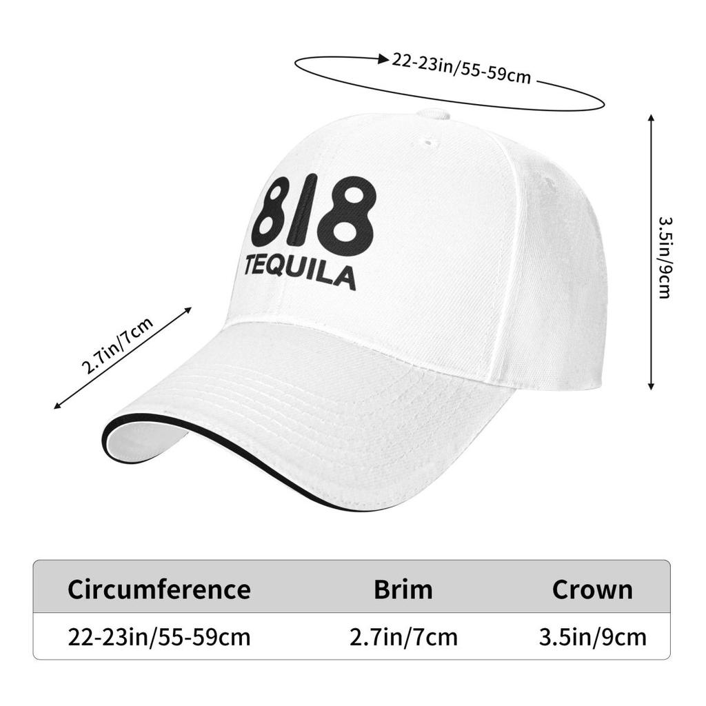 818 Merch 818 Tequila Logo Baseball Caps Snapback Fashion Baseball Hats Breathable Casual Casquette Outdoor Unisex