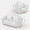 Dollhouses Living Room Furniture Couch Set for 1/12 Scale Realistic Home Decoration Crafting Project Accessories