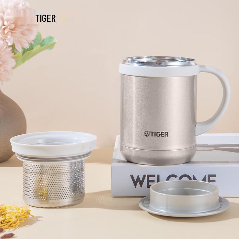 Tiger Stainless Steel Office Mug with Tea Filter
