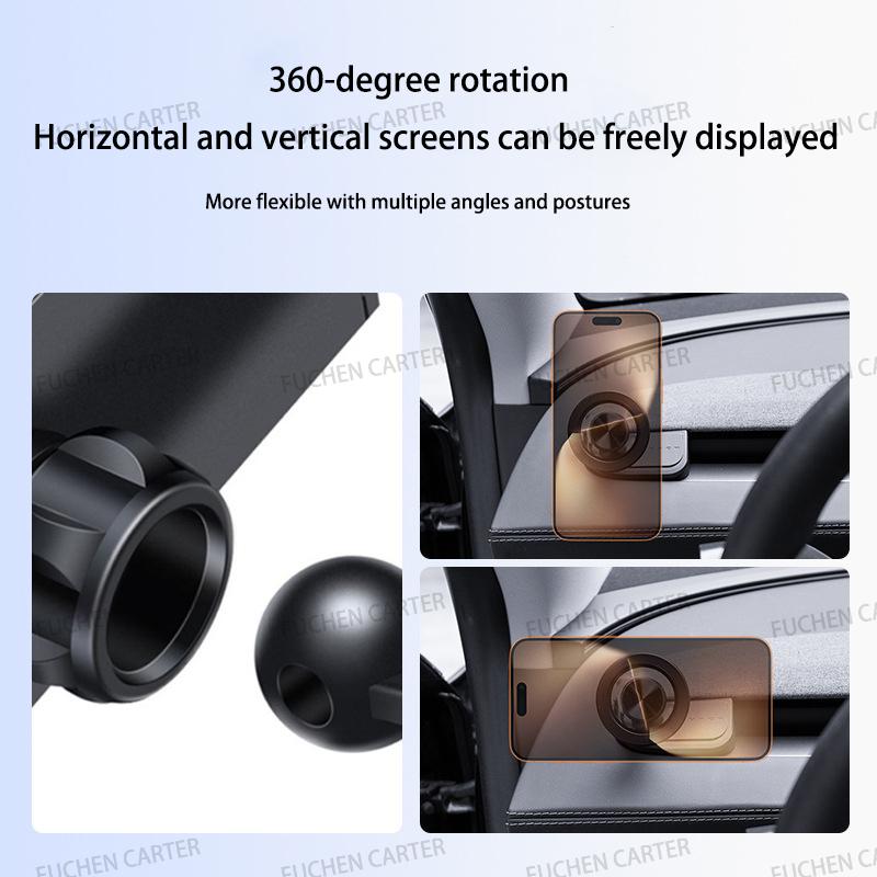 Per Tesla Model Y Juniper 2025 Model 3 Highland 2024 2025 Supporto Magnetico Regolabile Più Forte per Telefono da Auto Supporto Anti-Vibrazione