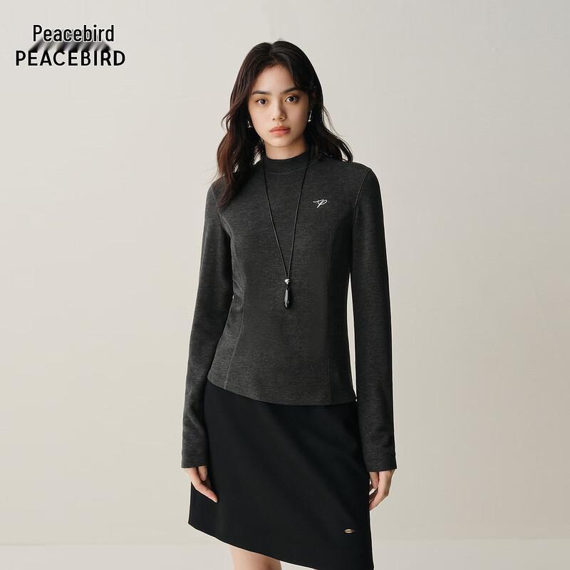

PEACEBIRD Women s Slim Fit Ribbed Turtleneck Long Sleeve Top S