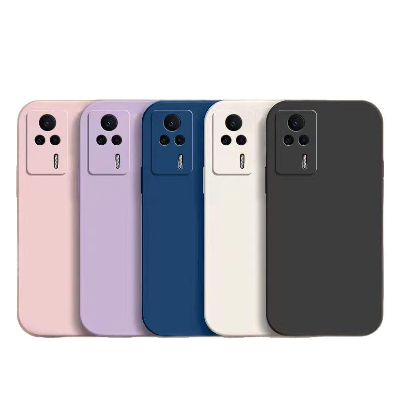 Compatible Redmi K60E Solid Color Liquid Silicone Anti-Drop Soft Case