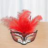 Feathered Masquerade Mask for Women Men Halloween Masquerade Cosplay Mask Half Face Mask Halloween Mask