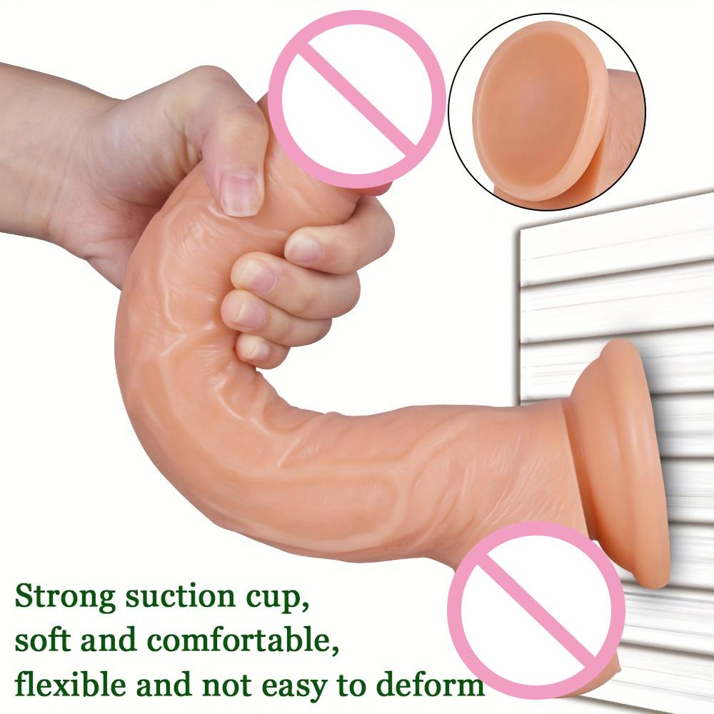28 Cm Realistic Dildo Penis for Women Plug Anal Sex Toys Huge Fake Penis with Suction Cup Flexible G-spot Curved Shaft and Ball