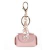 Xiaohongshu Mini Keychain Bag - Cute & Stylish Coin Purse and Korean-Style Leather Car Key Pendant