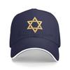 Star of David Baseball Cap Luxury Brand All Seasons Travel Adjustable Caps Sandwich Hats for Unisex Women Sun Protection Hat
