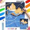 Aurora Princess Oil Paint By Numbers Hand Painting Kit. Sleeping Beauty Wall Art Home Decor Gift