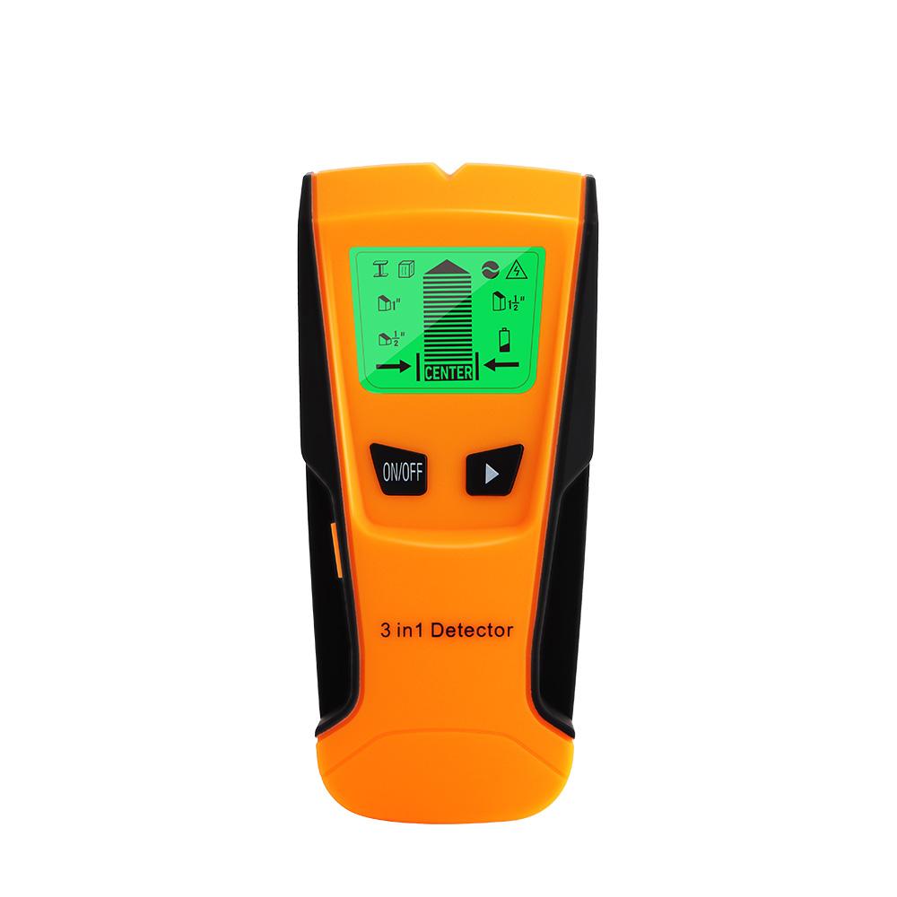 3 In 1 Metal Detector Find Metal Wood Studs AC Voltage Live Wire Detect Wall Scanner Electric Box Finder Wall Detector