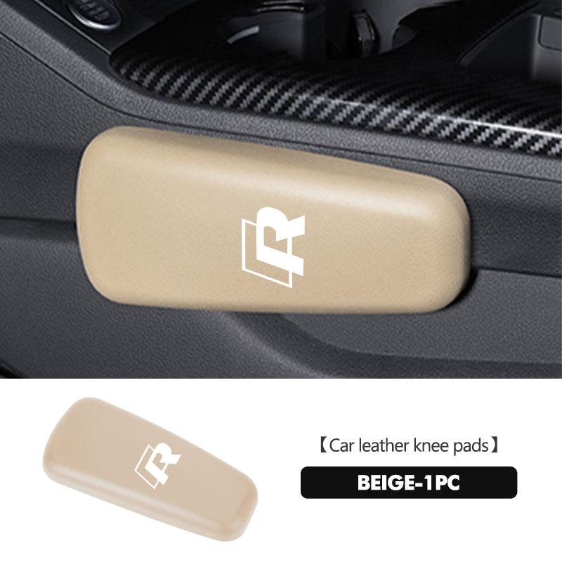 137For Volkswagen VW Leather Car Pillow Car Knee Pad Elastic Memory Foam Leg Pad Passat B5 B5.5 2000- 2007 2008 2009 2010 Touareg