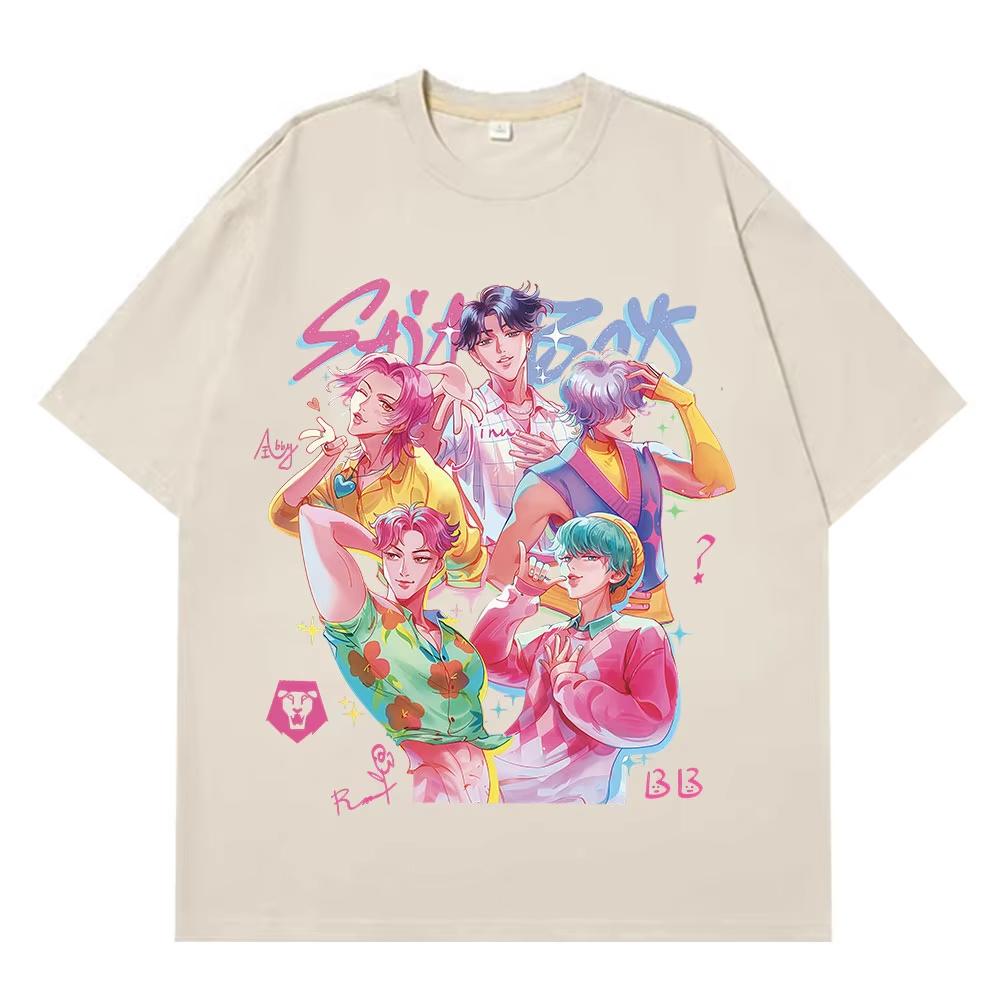 Kpop Saja Boys Demon Hunters Fashion Graphics T-shirt Men Women Funny T Shirt Summer Casual Cotton Hip-hop High Quality T Shirt