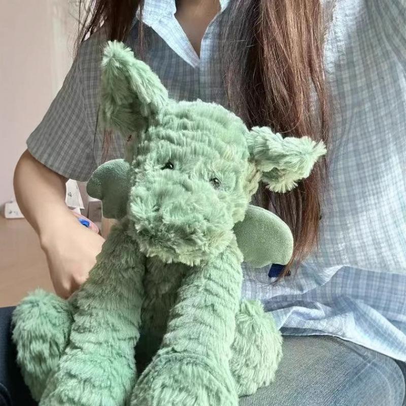 British Jelly Wave Series Curly Lion Monkey Plush Toy Wave Dragon Doll Curly Highland Cow