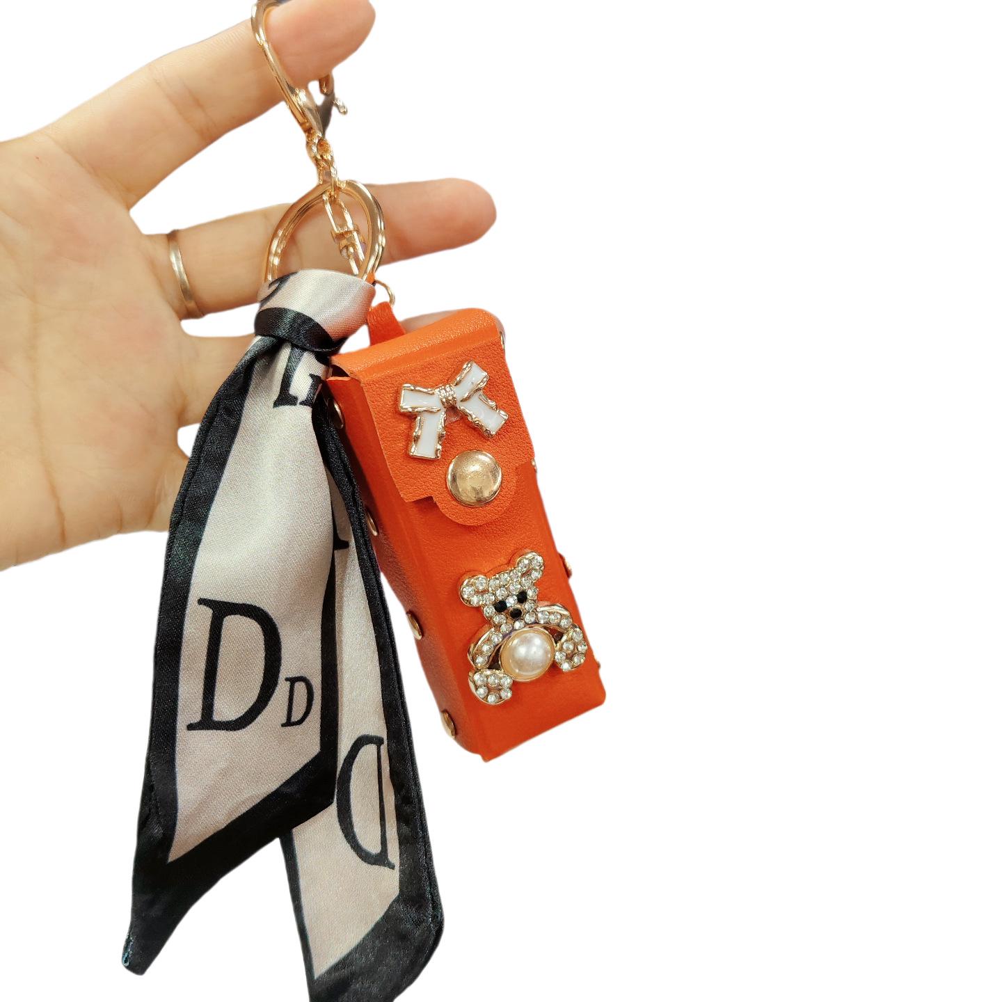 

Міні-помада Брелок-підвіска - Прикраса для ключів/сумки помаранчевий/червоний