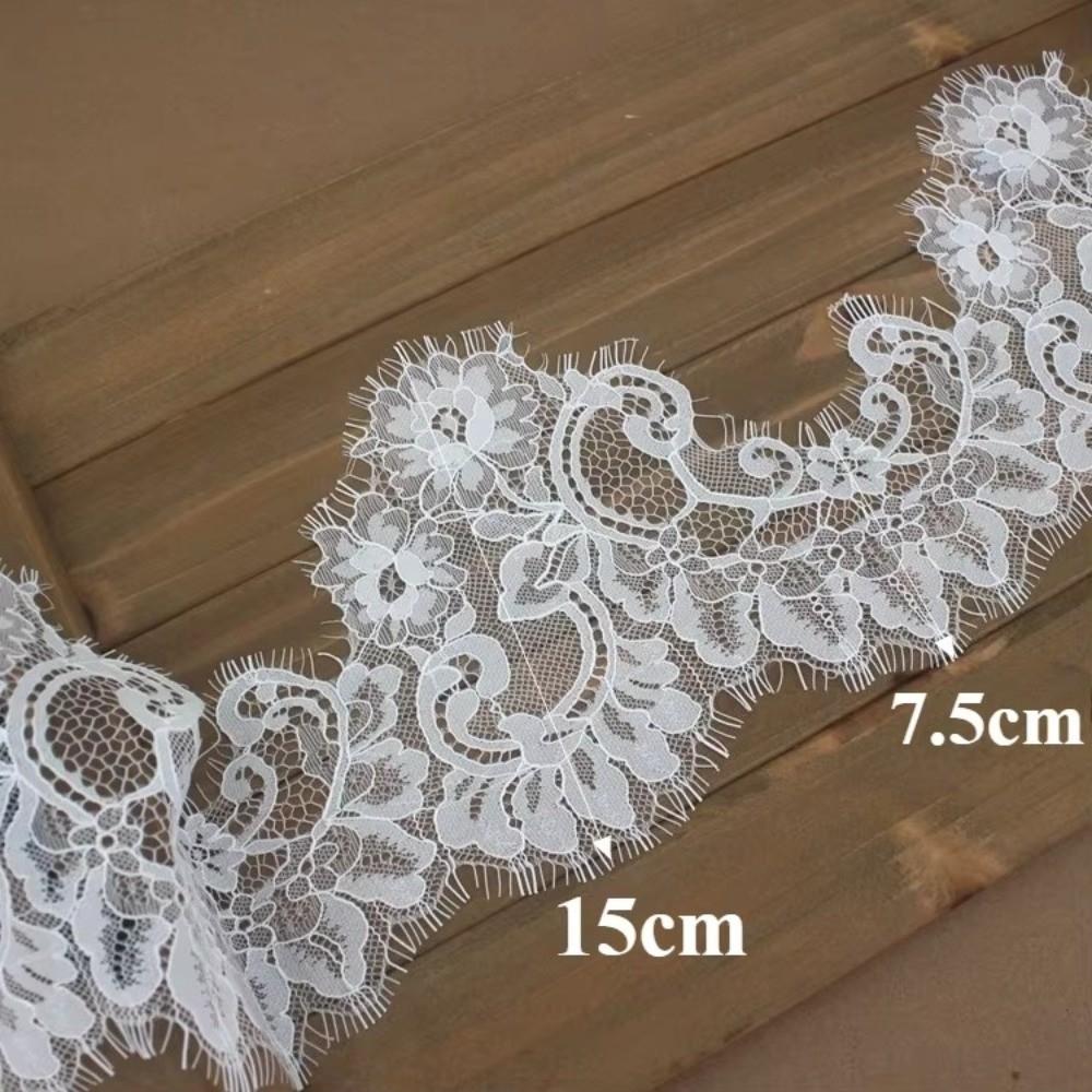 Handmade Floral Embroidery Lace 3 Yard Wedding Embroidery Hollowed Out Lace  Wedding Dress