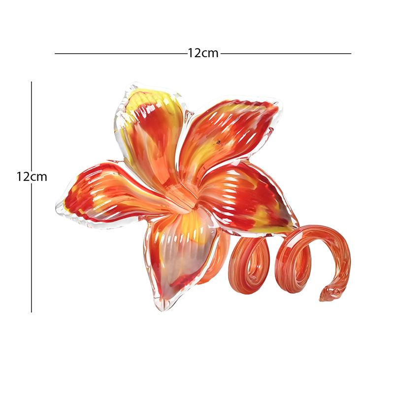 

Colorful Glass Flowers Creative Statue Desk Decoration Ornaments Modern Artwork Romantic Flower Sculpture Room Aesthetic Decor