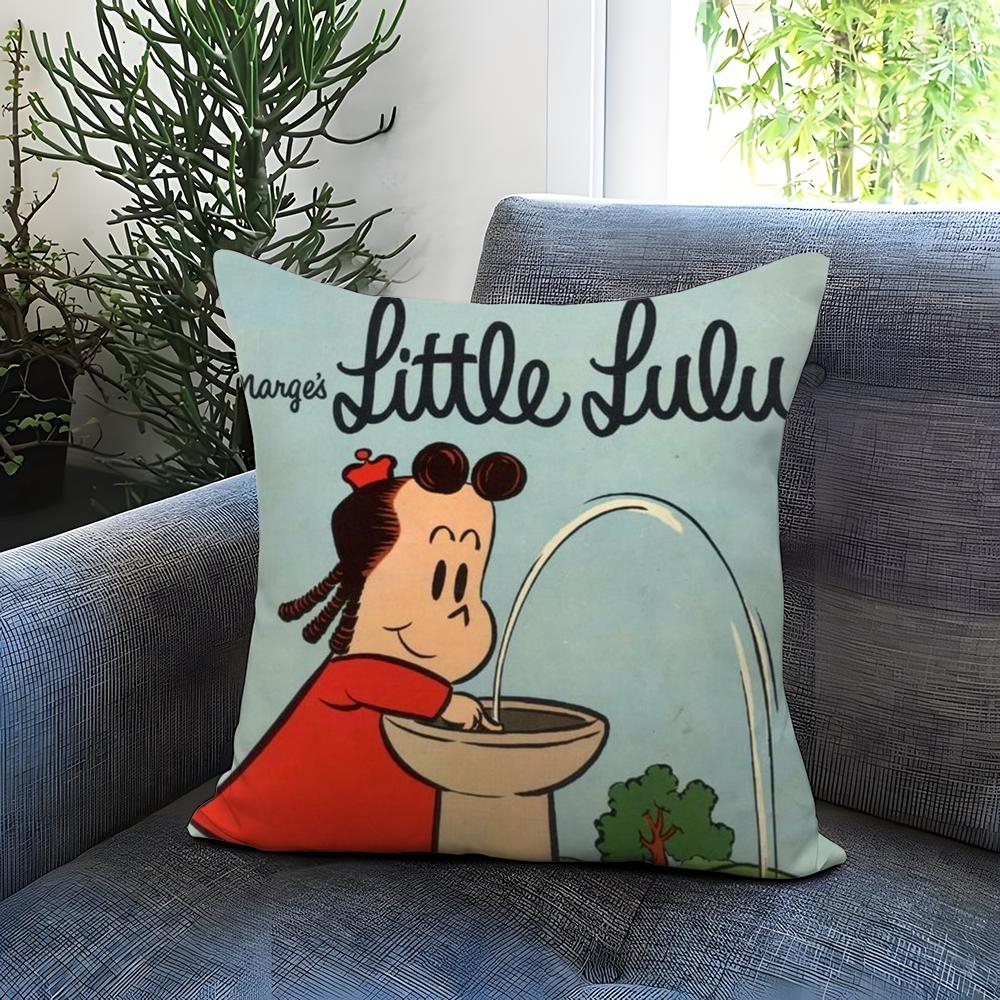 The Little L-Lulu Show Cushion Cover Comfortable Reversible Pillow Cover Ideal for Car Sofa Bedroom & Beyond
