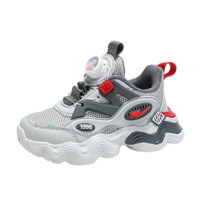 Boys Shoes 2025 Summer New Breathable Mesh Children's Dad Mesh Shoes Medium and Large Children's Boys Fried Street Sports Shoes