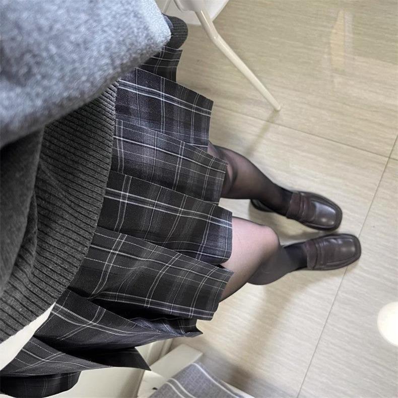 Women's Academy Style Dark Grey Long Sleeve Cardigan Sweater Coat - Autumn 2024 Collection