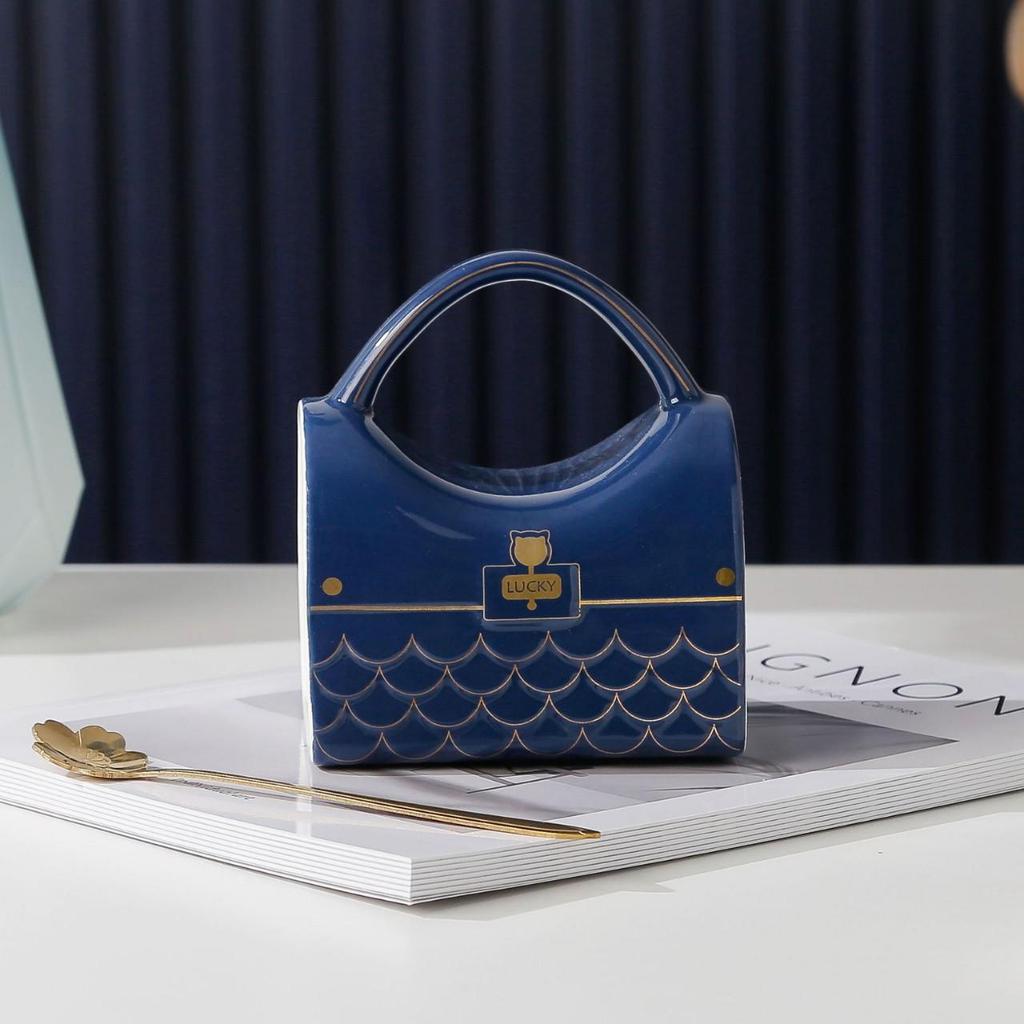 Elegant Ceramic Mug Set: Unique Handbag Design for Office or Home Use