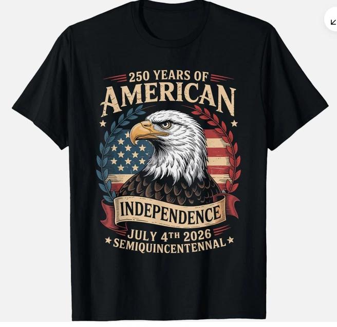 America 250th Anniversary 250 Years America Tshirt S