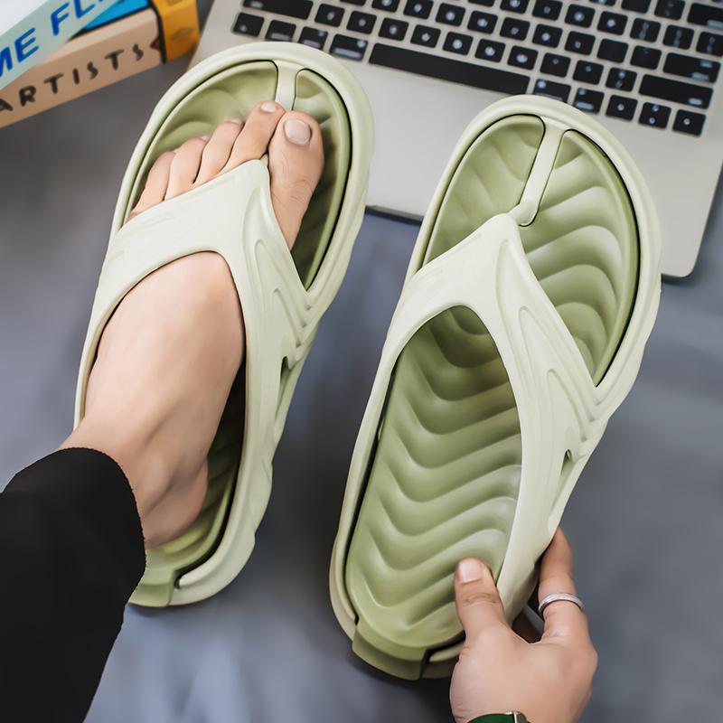 Mode 2025 Sommer Paar EVA Flip Flops Hohe Qualität Herren Outdoor Strandschuhe Damen Mode Hausschuhe Herren Weiche Prägnante Sandalen