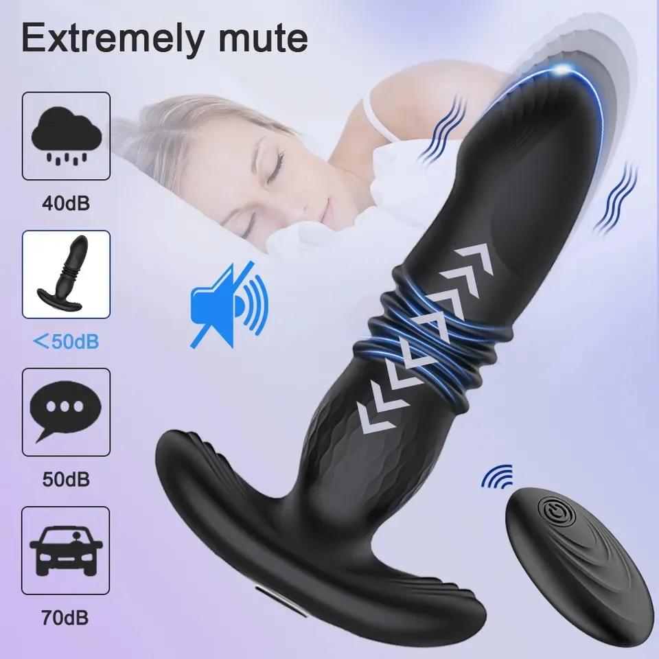 Teleskop Vibrierender Butt Plug Anal Sex Spielzeug für Frauen Vibrator Wireless Remote Ass Anal Dildo Prostata Massager Männer Buttplug