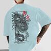 Tokyo Dragon Mens Tshirt Graphic Casual Cotton Short Sleeve Tops Summer Streetwear