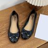 Women's Summer Low-Heel Bow Sandals - Casual Flat Bottom Fashion Shoes