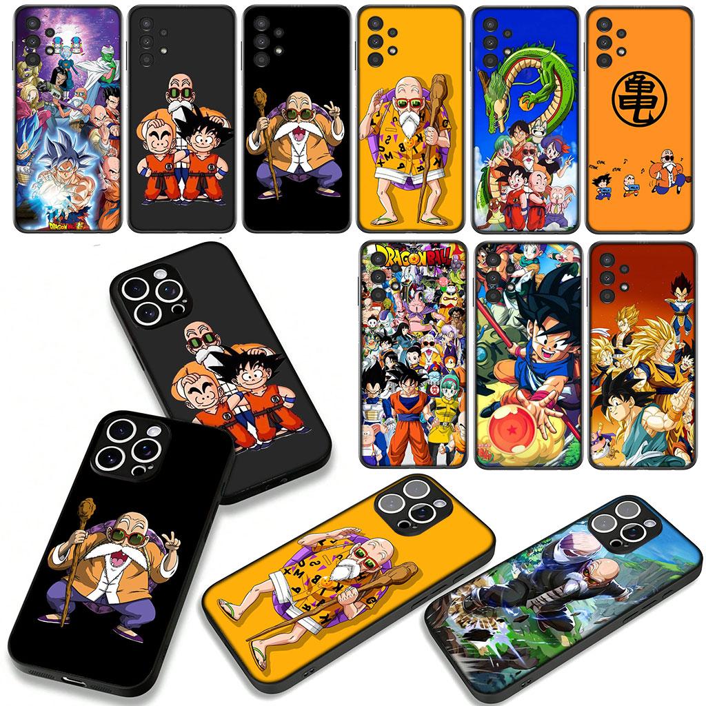 for Samsung Galaxy A25 A37 A57 A12 A14 A50 A51 A70 A71 A72 M15 Note 20 9 8 10 Case Kame Sennin Dragon Gokus Master Roshi Ball