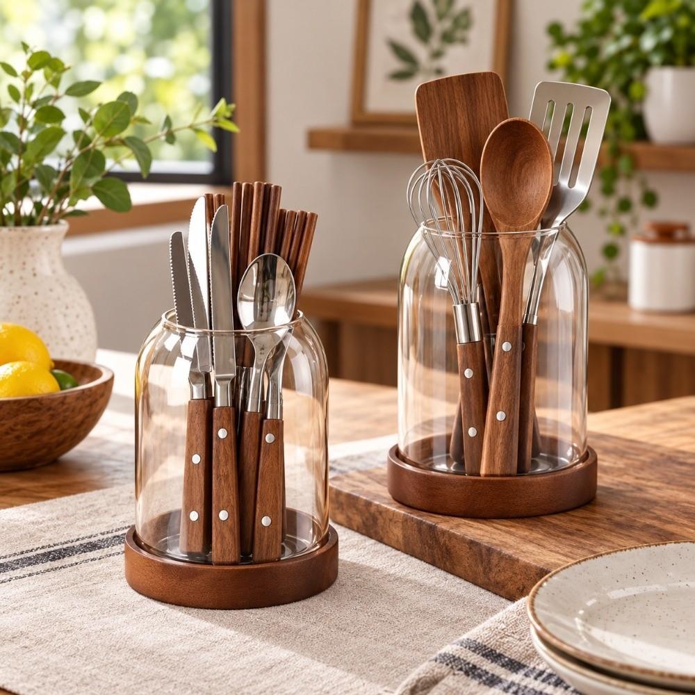 Retro Tableware Jar Vintage Dessert Picks Holder Artistic Storage Jar  Kitchen Organization