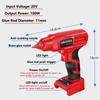 100W Hot Melt Glue Gun With LED Light For Dewalt For Makita/Milwaukee/Bosch/Ryobi 18V Li-ion Battery For Manual Work Repair