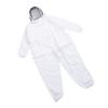 Bee Suit for Men Women Nylon Full Body Protective Beekeeping Outfit with Ventilated Hood for Beekeeper White